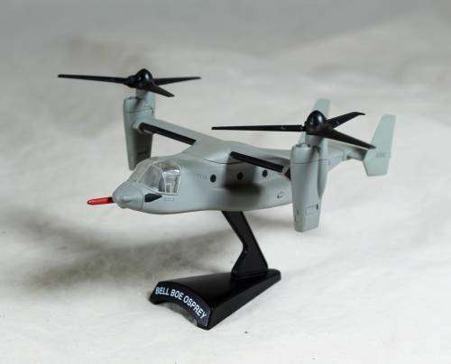 Postage Stamp Planes - Metal Die Cast on Stand -   Bell BOE Osprey  - Bid Now!!