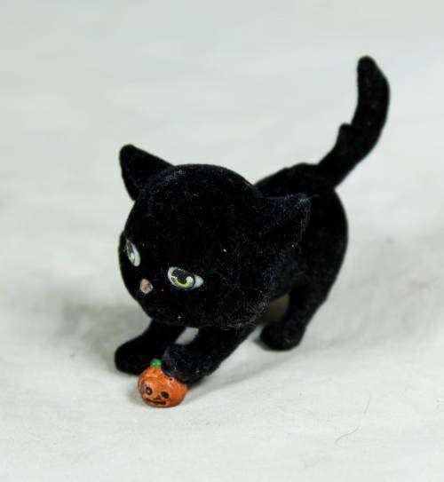 Miniature Fur Kitten Playing - Bid Now!!