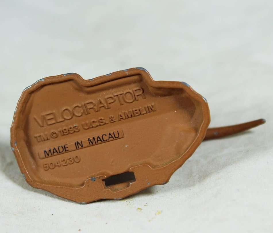 Miniature metal velociraptor - UCS & AMBLIN -  Gorgeous! - Bid Now!!!