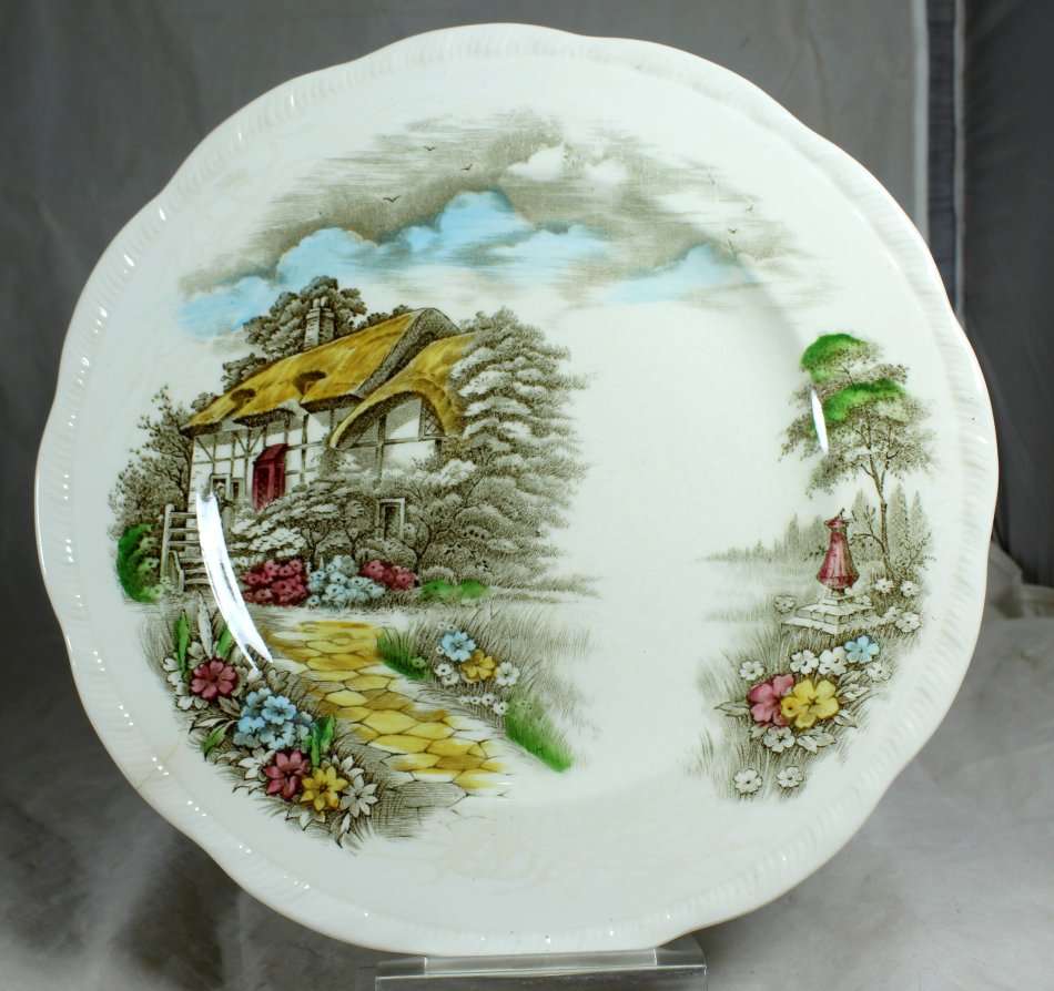 Alfred Meakin - Anne Hathaway's Cottage - Dinner Plate - Beautiful!!! - Bid Now!!!