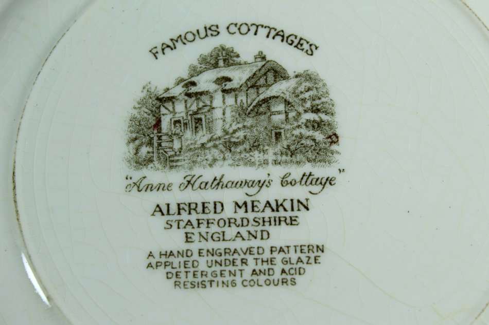 Alfred Meakin - Anne Hathaway's Cottage - Dinner Plate - Beautiful!!! - Bid Now!!!
