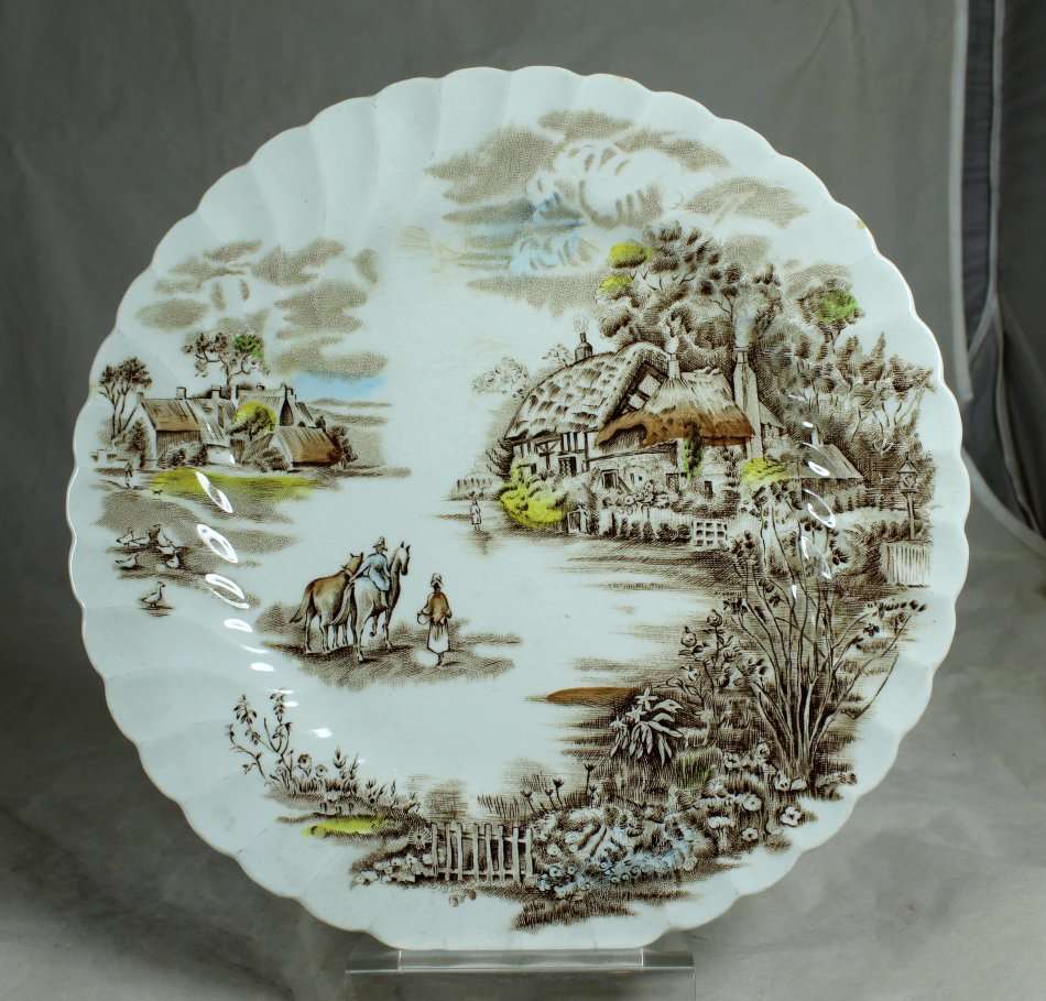 Johnson Bros. - Happy England - Breakfast Plate - Stunning !!!! - Bid Now!!!