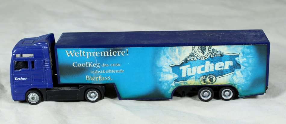 PLASTIC GERMAN BEER TRUCK - TUCHER - BID NOW!!!