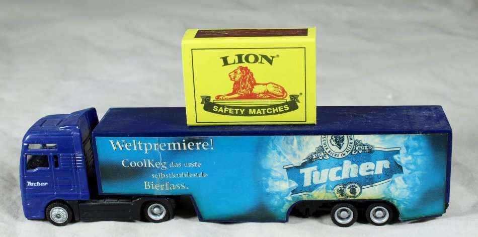 PLASTIC GERMAN BEER TRUCK - TUCHER - BID NOW!!!