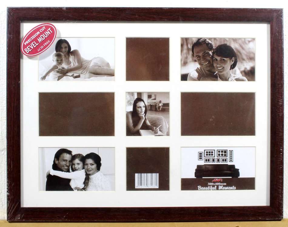 A lovely 9 place photo frame + a second used one - Spoil yourself! - Bid Now!!!
