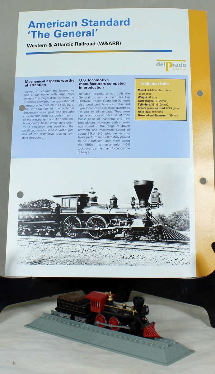Del Prado - Locomotives of the world - N gauge - American standard `The general`