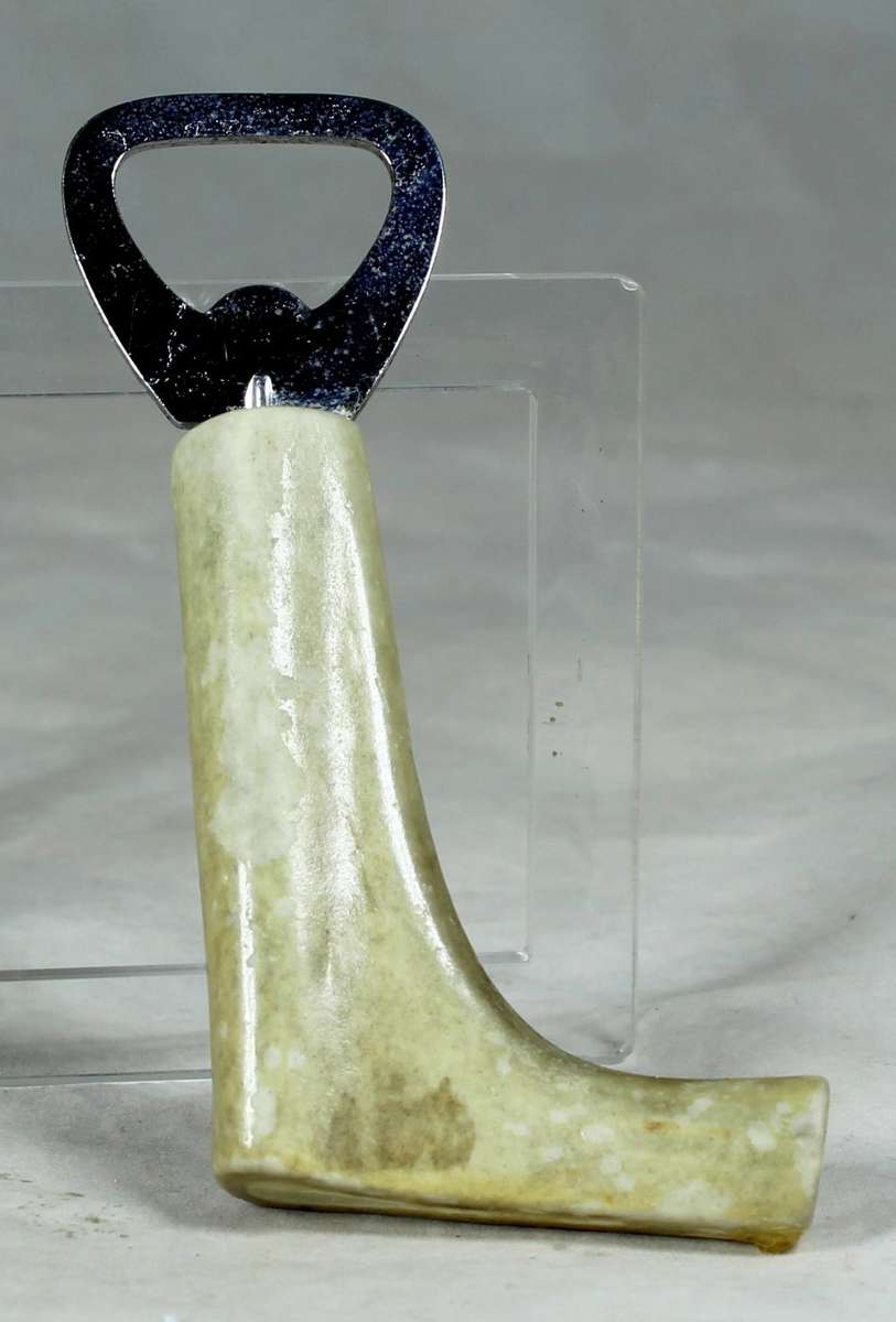 BOTTLE OPENER - BONE HANDLE - BID NOW !!!