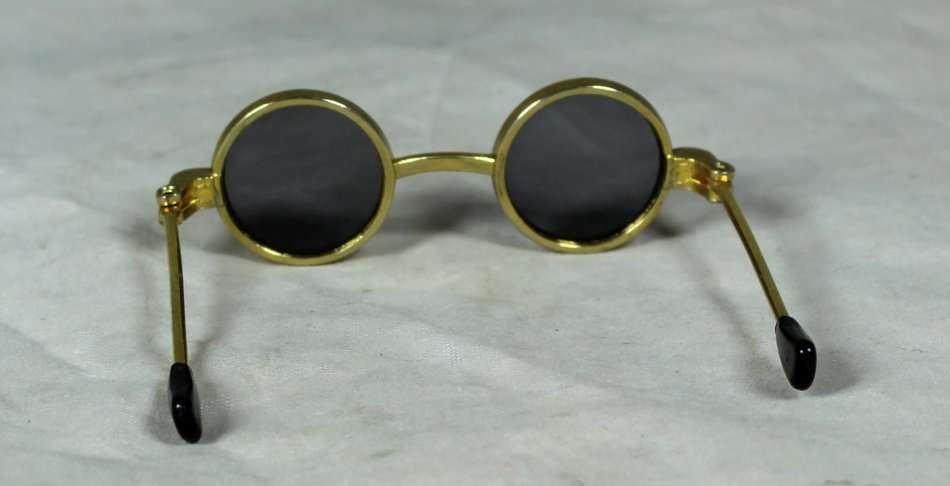 MINIATURE BRONZE - JOHN LENNON GLASSES - BID NOW!!!