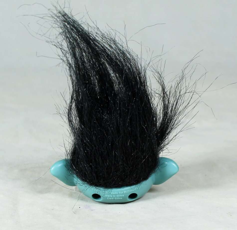 McDONALDS TROLL PENCIL TOPPER WITH BLACK HAIR - GUY DIAMOND - BID NOW!!!!
