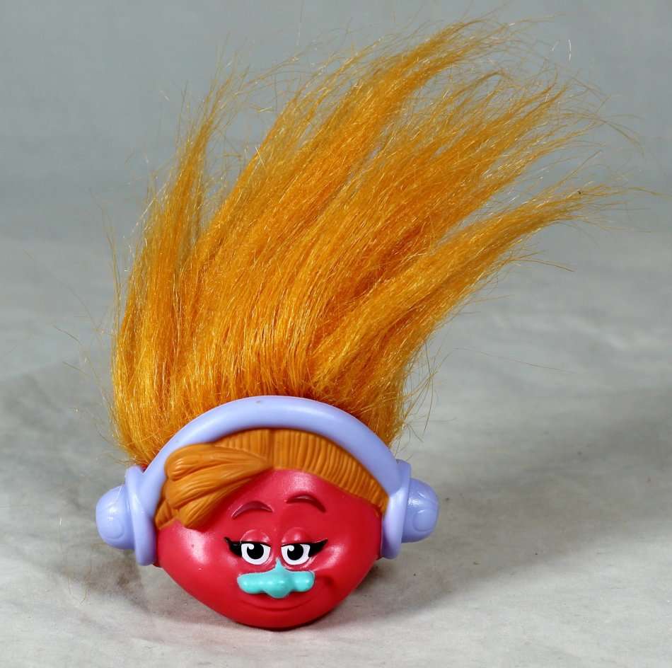 McDONALDS TROLL PENCIL TOPPER WITH ORANGE  HAIR - GUY DIAMOND - BID NOW!!!!