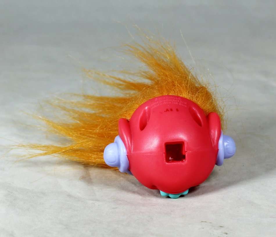 McDONALDS TROLL PENCIL TOPPER WITH ORANGE  HAIR - GUY DIAMOND - BID NOW!!!!