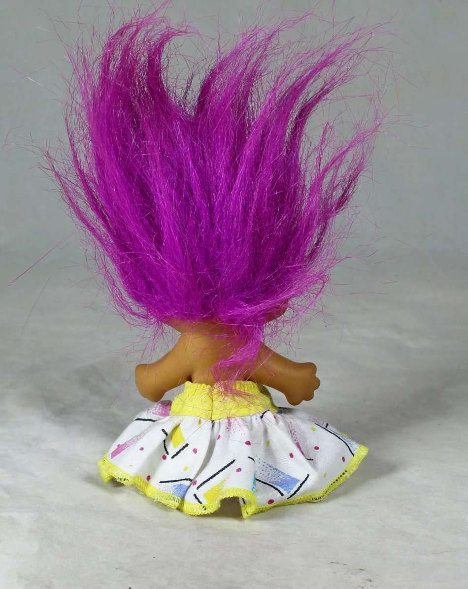 TROLL DOLL WITH A SUMMER DRESS - BID NOW!!!!