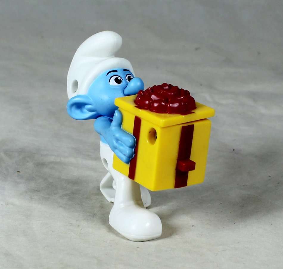 PEYO FOR McDONALDS - SMURF WITH JACK IN THE BOX - BID NOW!!!!