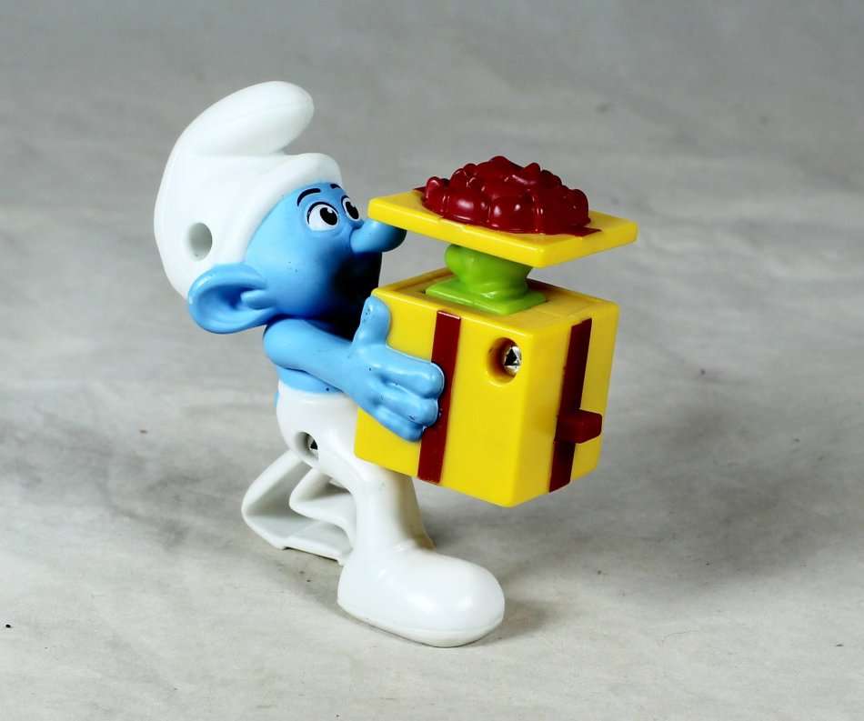 PEYO FOR McDONALDS - SMURF WITH JACK IN THE BOX - BID NOW!!!!