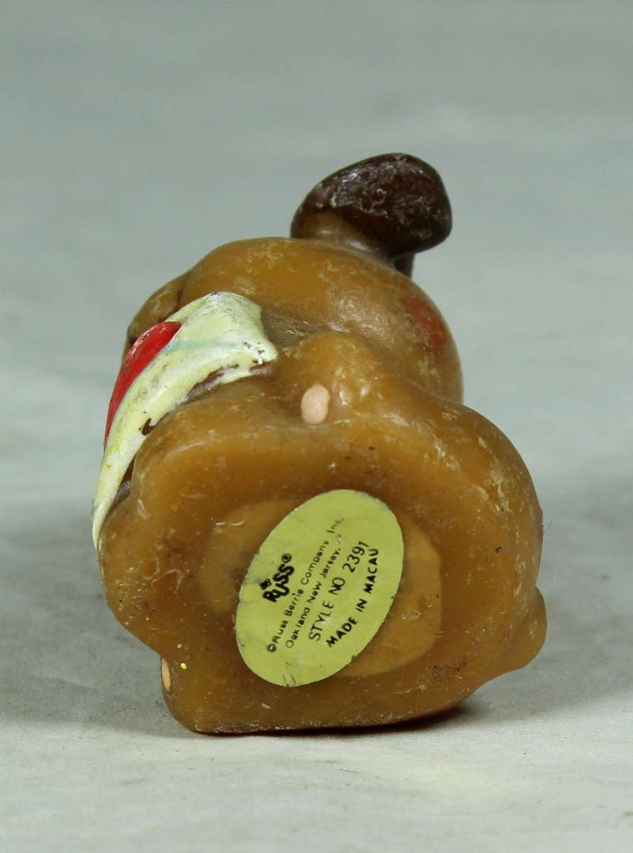 MINIATURE - `I LOVE YOU PUPPY CANDLE` - BID NOW!!!!