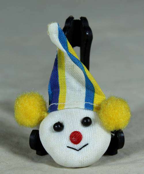 Cloth Clown Brooch
