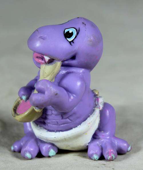 Nappy baby - Barney with his bowl and spoon