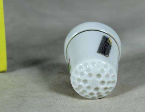 PORCELAIN THIMBLE - BIRD IN A TREE - BID NOW!!