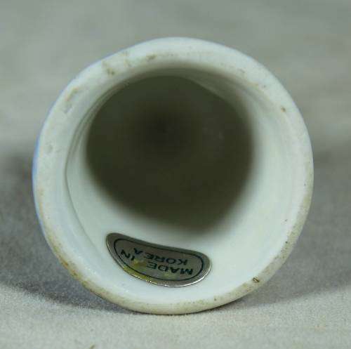 Miniature porcelain blue & white bell