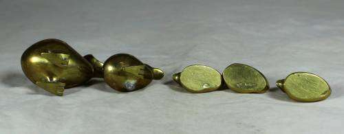 MINIATURE BRASS DODO FAMILY (UNIQUE) - BID NOW !!!