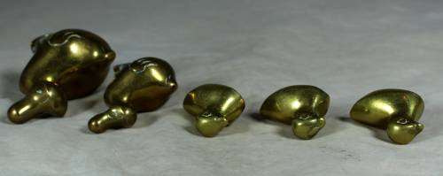 MINIATURE BRASS DODO FAMILY (UNIQUE) - BID NOW !!!