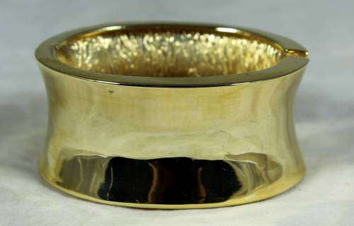 BROAD BANGLE GOLD COLORED (BEAUTIFUL) -BID NOW!!
