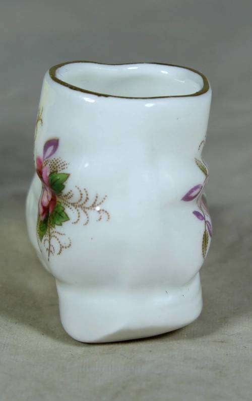 Royal Albert - moss lavender rose - miniature shoe