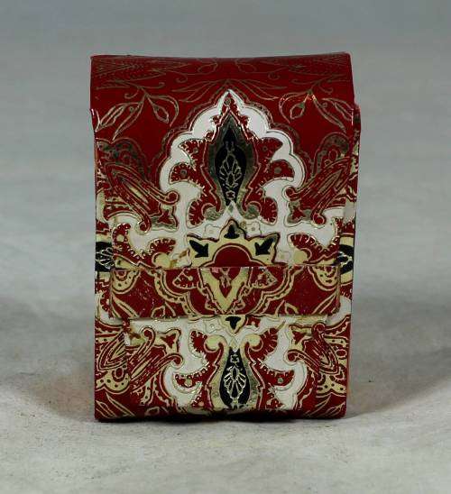 MINIATURE SET OF CARDS IN A GENUINE ITALIAN LEATHER POUCH-BID NOW!!!