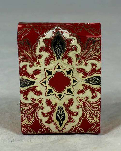 MINIATURE SET OF CARDS IN A GENUINE ITALIAN LEATHER POUCH-BID NOW!!!