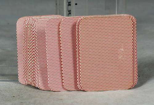 MINIATURE SET OF CARDS IN A GENUINE ITALIAN LEATHER POUCH-BID NOW!!!