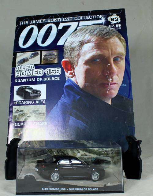 JAMES BOND 007 WITH MAGAZINE - ALFA ROMEO159 (QUANTIM OF SOLACE) #63