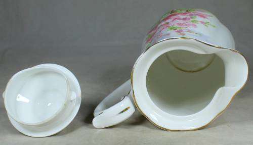 ELEGANT ROYAL ALBERT BLOSSOM TIME COFFEE POT-BID NOW!