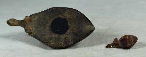 Miniature tortoise mommy with her baby