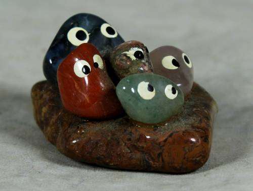 Miniature precious stone family