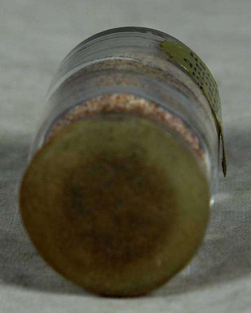 MINIATURE-SANDS OF THE NAMIB,NAMIBIA IN A GLASS BOTTLE-BID NOW