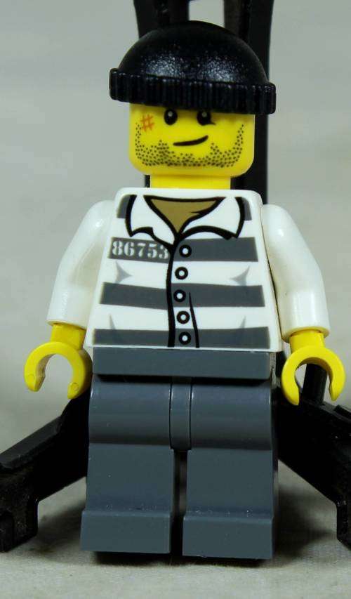 Miniature Lego figurine - City cops burglar