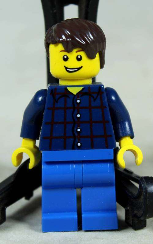 MINIATURE LEGO FIGURINE-TRUCK DRIVER-BID NOW!