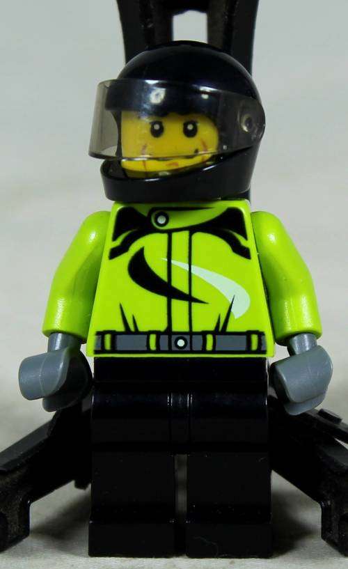 Miniature Lego figurine - Monster truck driver