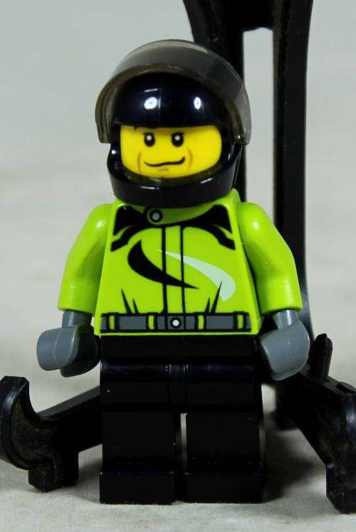 Miniature Lego figurine - Monster truck driver