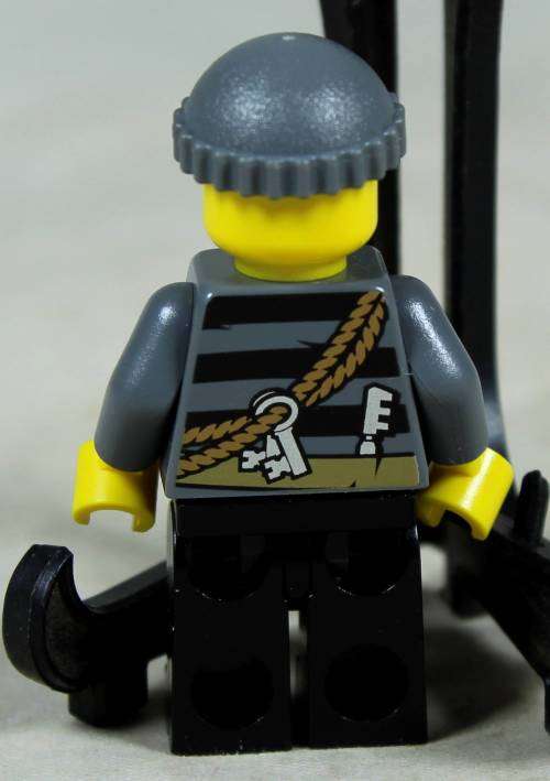 Miniature Lego figurine - City burglar