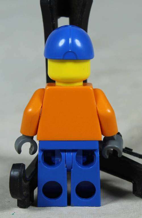 Miniature Lego figurine - Construction worker with a blue cap (TWN231)