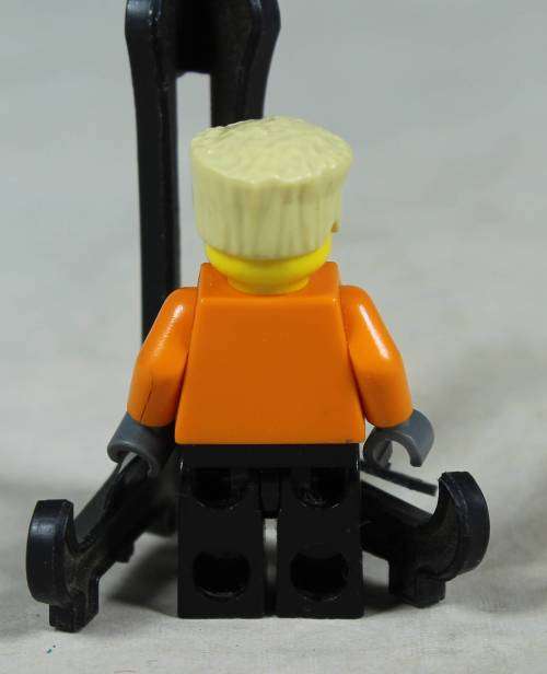 Miniature Lego figurine - Construction worker with tan hair (CTY0154)