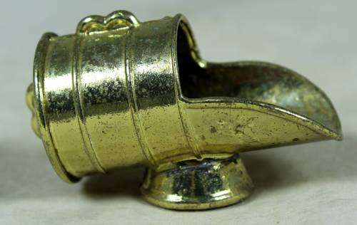 Miniature brass coal shuttle