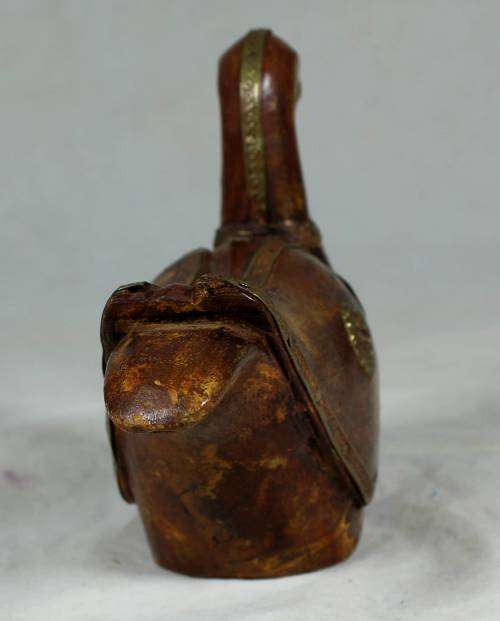 AMAZING WOODEN DUCK WITH BRASS INLAY-BID NOW!!