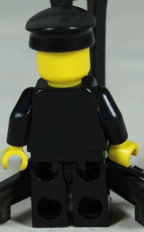 LEGO MINI FIGURINE-POLICEMAN WITH A BEARD AND A BLACK HAT BID NOW