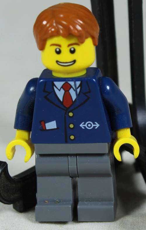 Lego mini figurine - Train conductor (TRN146)