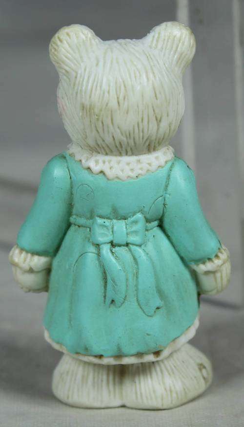 Miniature hard plastic bear