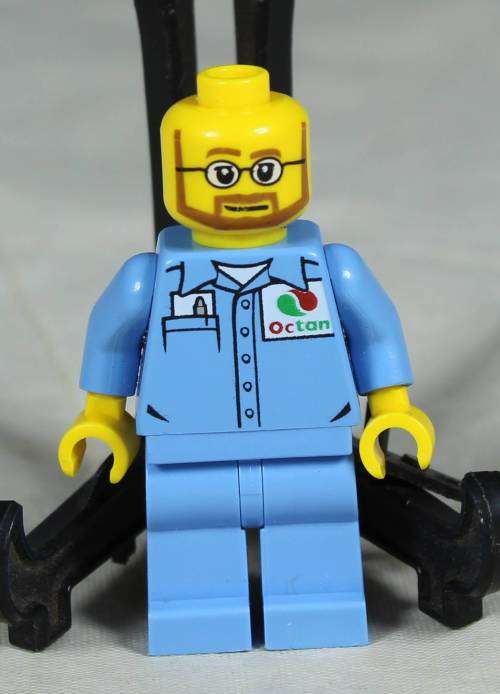 Lego mini figurine - Service man (Octan service station CTY0673)