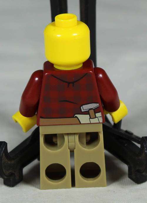 Lego mini figurine - Logging man (Logging truck CTY0467)