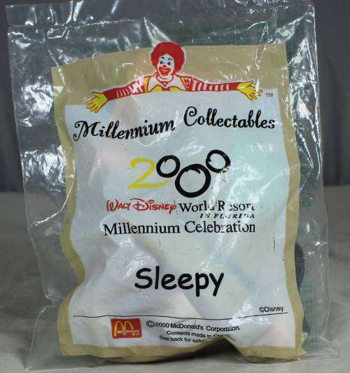 McDONALD`S MILLENNIUM COLLECTABLES(2000) GRUMPY, DOC, SLEEPY, DOPEY, SNEEZY, BASHFULL &HAPPY